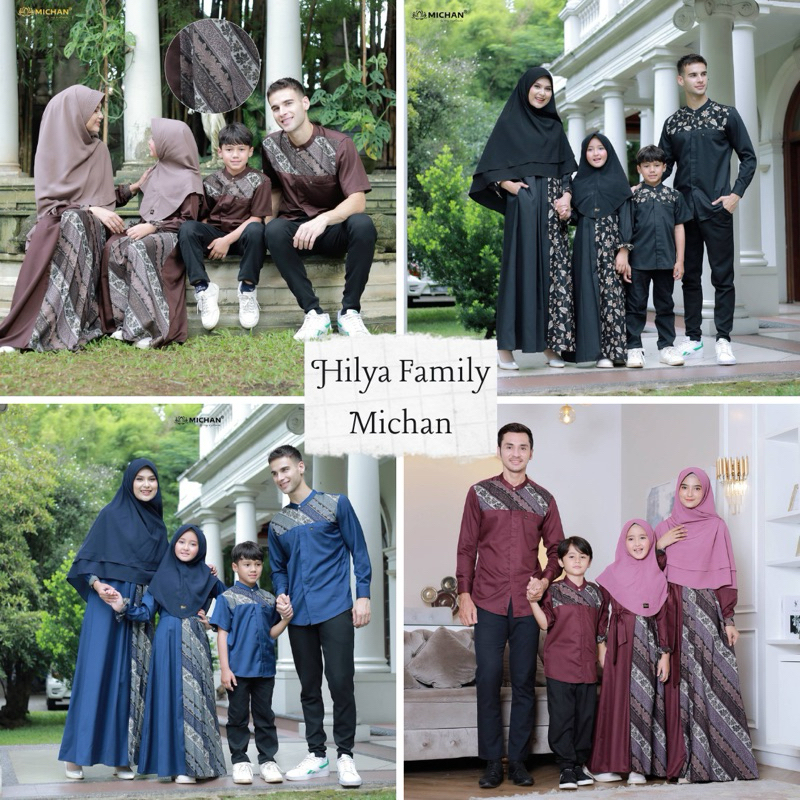 MICHAN - HILYA RAYA SERIES SARIMBIT MICHAN / FAMILY SARIMBIT KELUARGA Original Michan - COUPLE Ied S