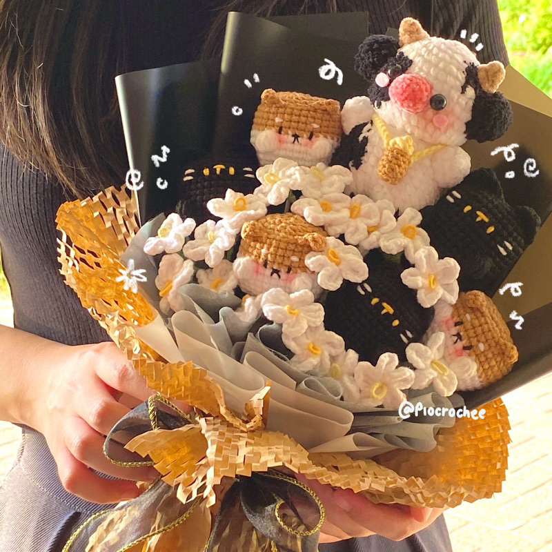 crochet bouquet flower