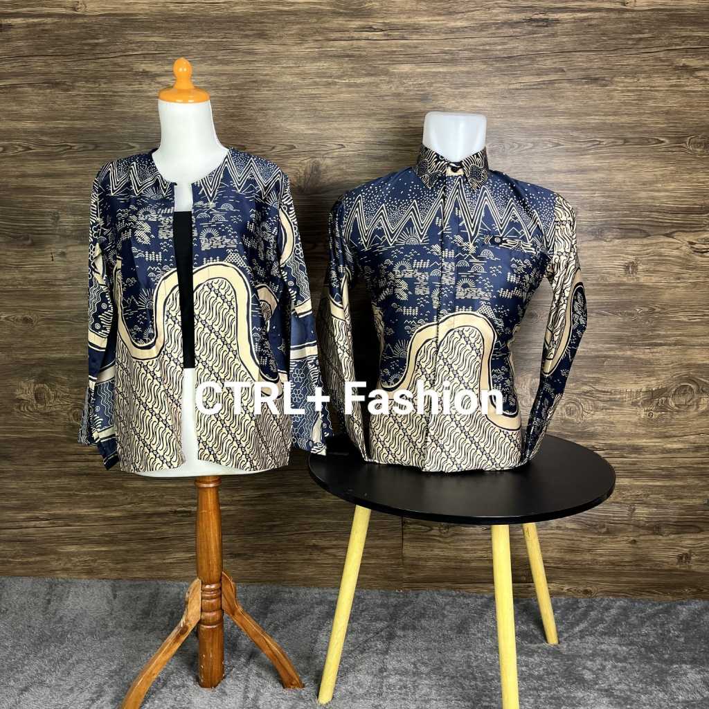 (NEW ARRIVAL) CTRL+_COUPLE BATIK_ COUPLE OUTER DAN KEMEJA_ OUTER BATIK_ OUTER BATIK WANITA_ BLAZER B