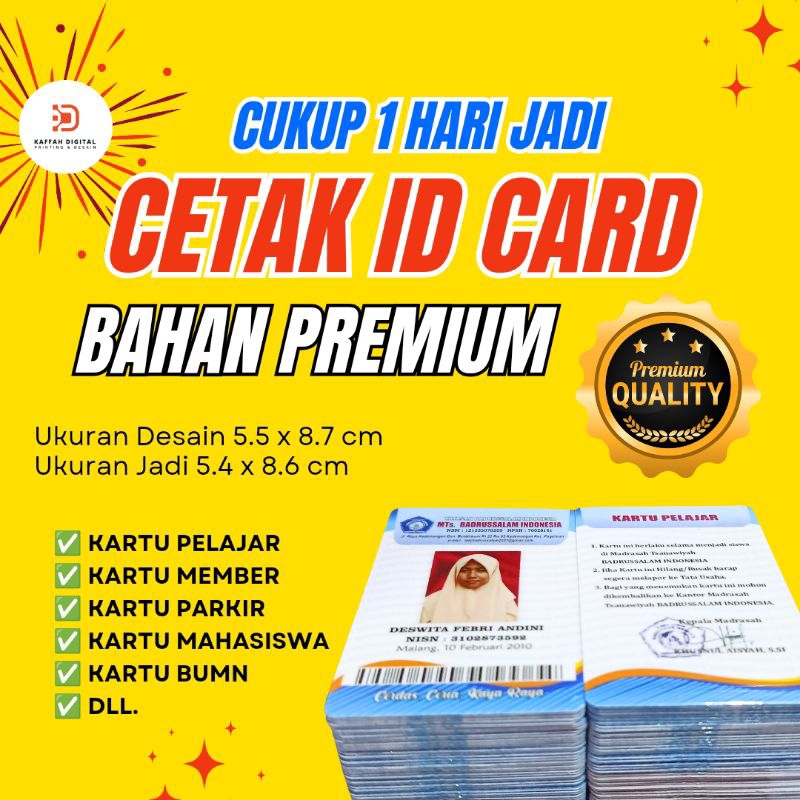 

CETAK ID CARD ASN - CETAK ID CARD 2 SISI - CETAK KARTU MAHASISWA