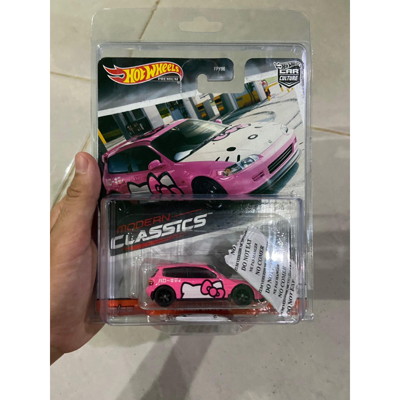 Hotwheels honda civic eg classic hello kitty