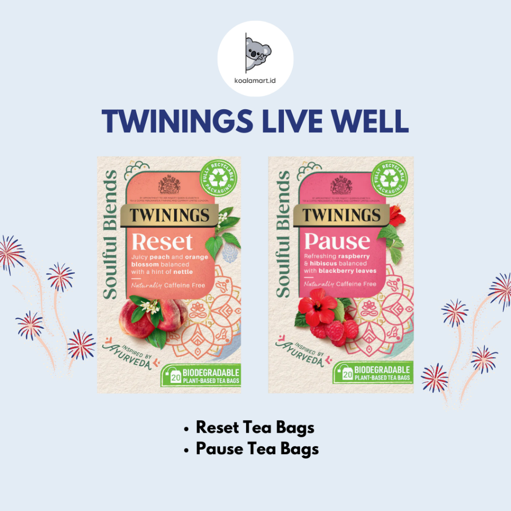 

TWININGS LIVE WELL TEH TEA BAG 100% ORIGINAL UNITED KINGDOM UK INGGRIS ENGLAND LONDON • Reset Tea Bags • Pause Tea Bags | TEH LANGSING PENURUN BERAT BADAN