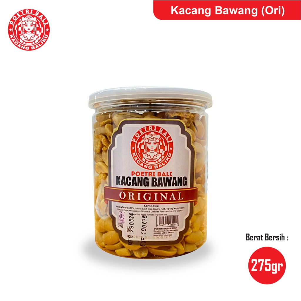 

Poetri Bali- Kacang Kapri Bali Bawang/ORI 275 gram | Oleh-oleh Khas Bali