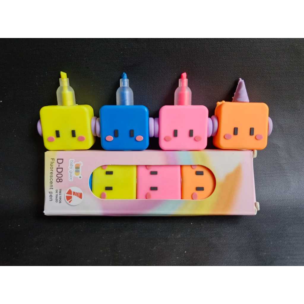 

Stabilo / Highlighter Susun 4 Warna Kotak Tanduk (068)
