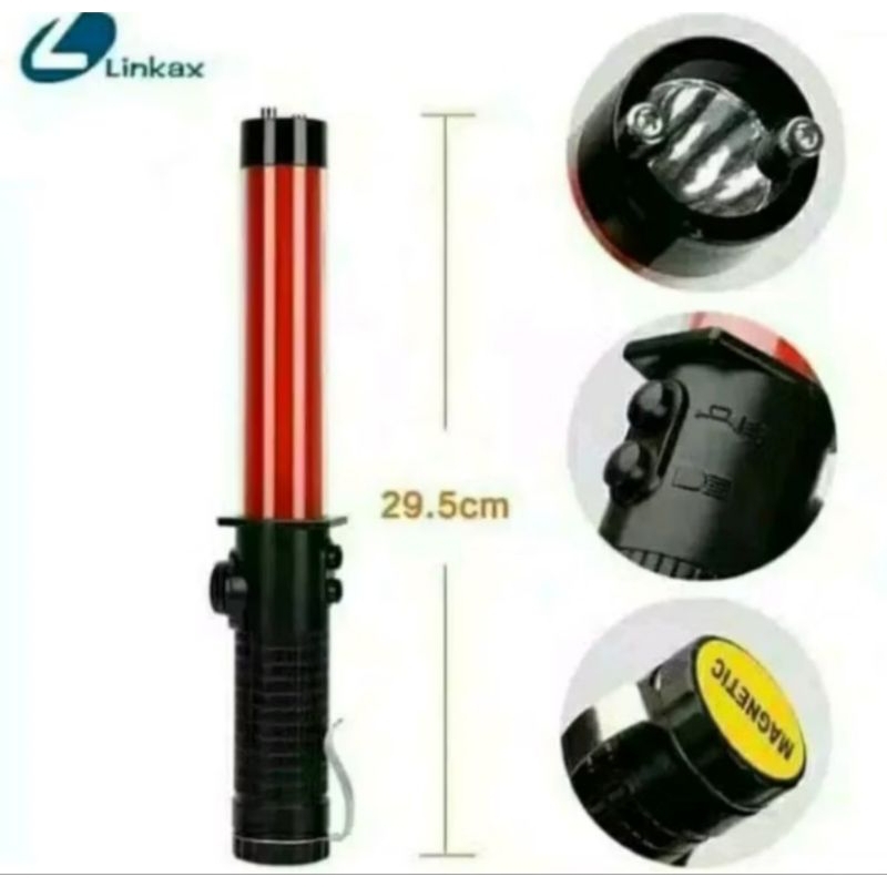 lampu lalin pluit 30cm lampu lalulintas pluit dan senter panjang 30cm