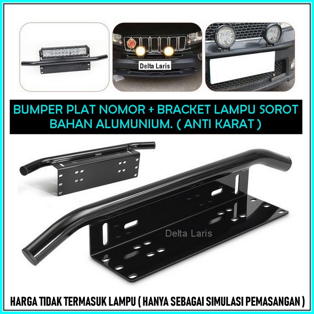 Dudukan Lampu Bumper Plat Mobil/Tatakan lampu sorot plat mobil/Dudukan Lampu sorot Bumper Plat Mobil