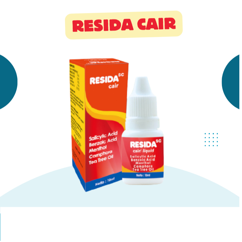 RESIDA CAIR 10ml SEBAGAI PENGGANTI KALPANAK CAIR ORIGINAL OBAT KULIT PANU KADAS KURAP KUDIS DAN PANU
