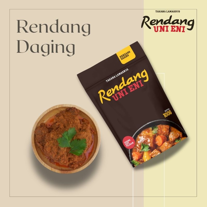 

Rendang Daging Asli Padang 250gram - rendang kering - rendang kemasan siap saji