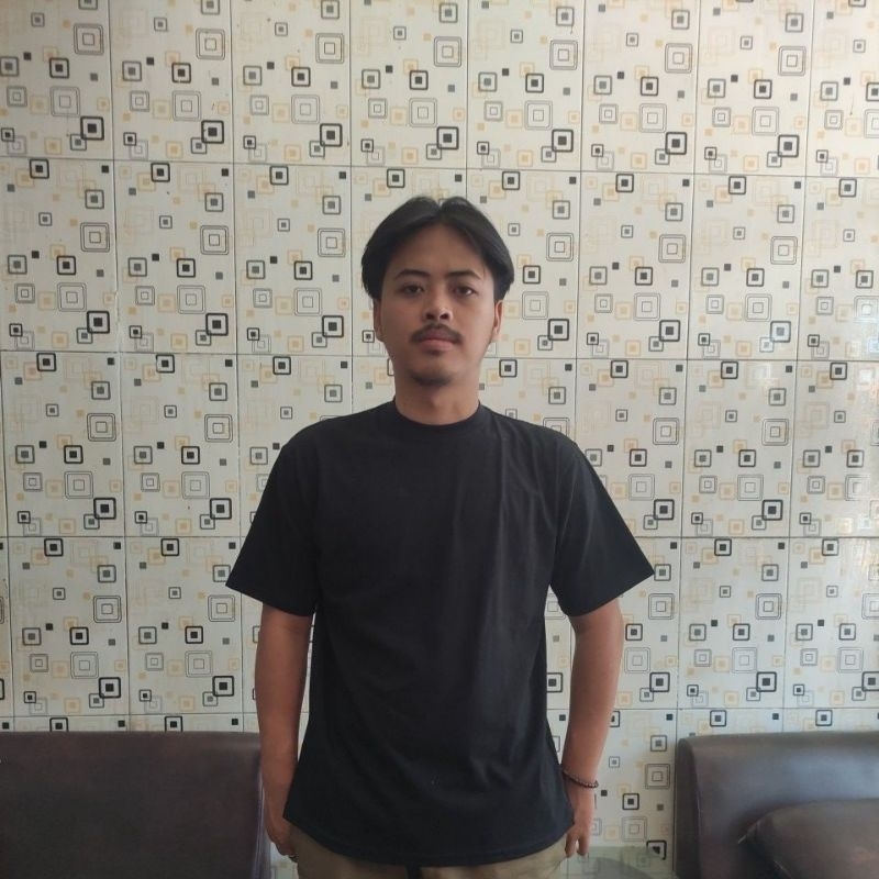 baju kaos polos dewasa warna hitam jumbo