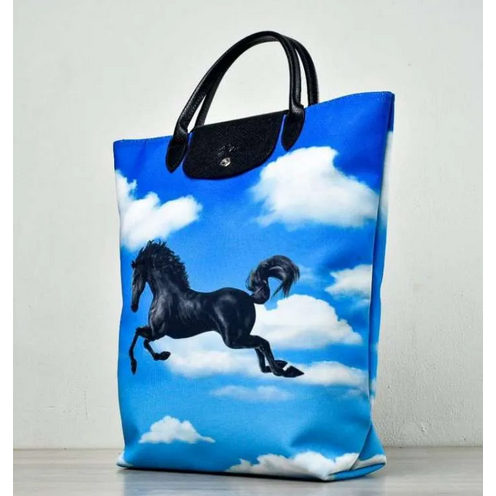 CLEARANCE SALE LC X Seletti - toilet paper TOTE BAG HORSE BLUE