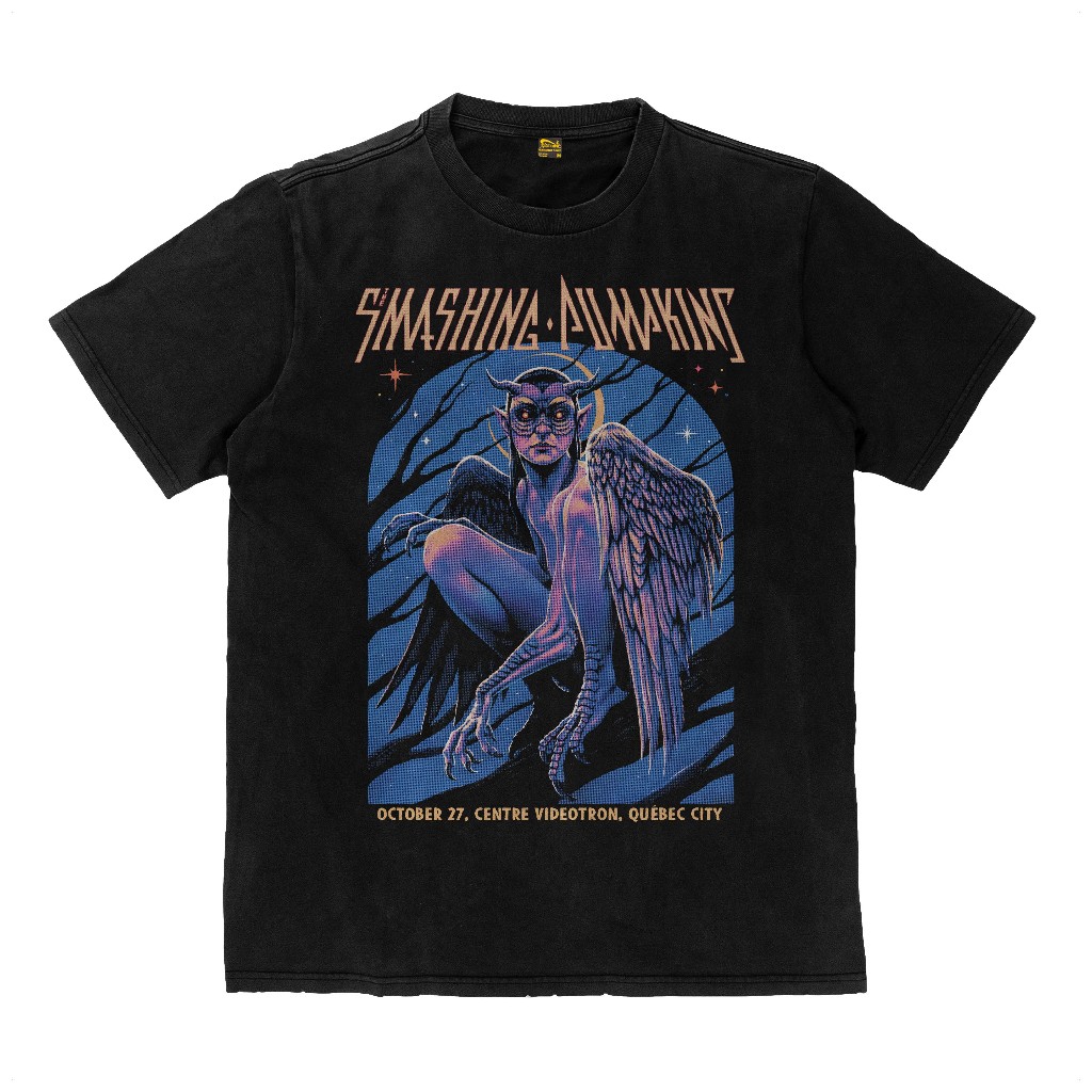 [ORI] Kaos The Smashing Pumpkins Quebec Band Alternative Rock Kaos Tebal T Shirt 16s Heavyweight Kao