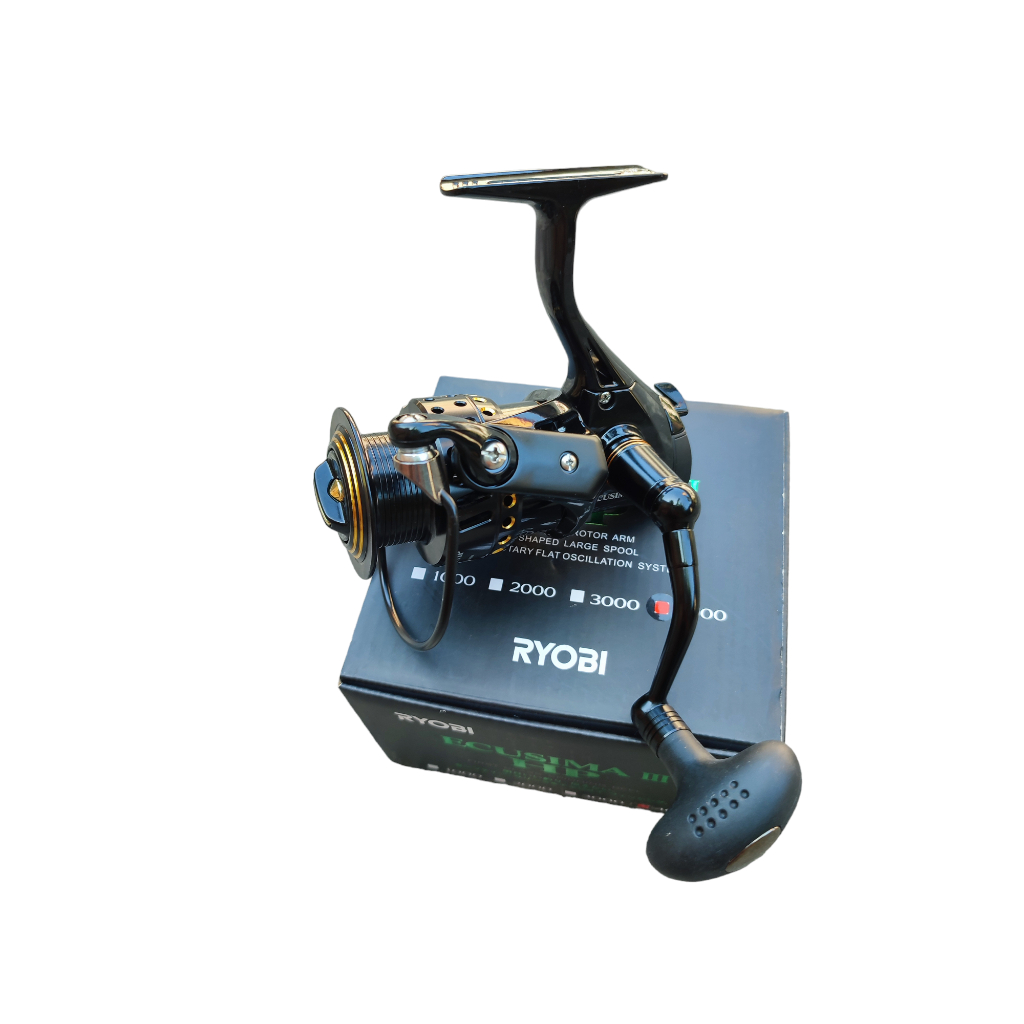 Reel Spinning Ryobi Ecusima III HP Power Handle Spool Aluminium