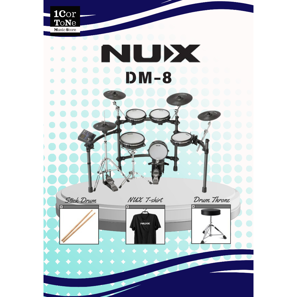 Drum Elektrik NUX DM8 / DM-8 / DM 8