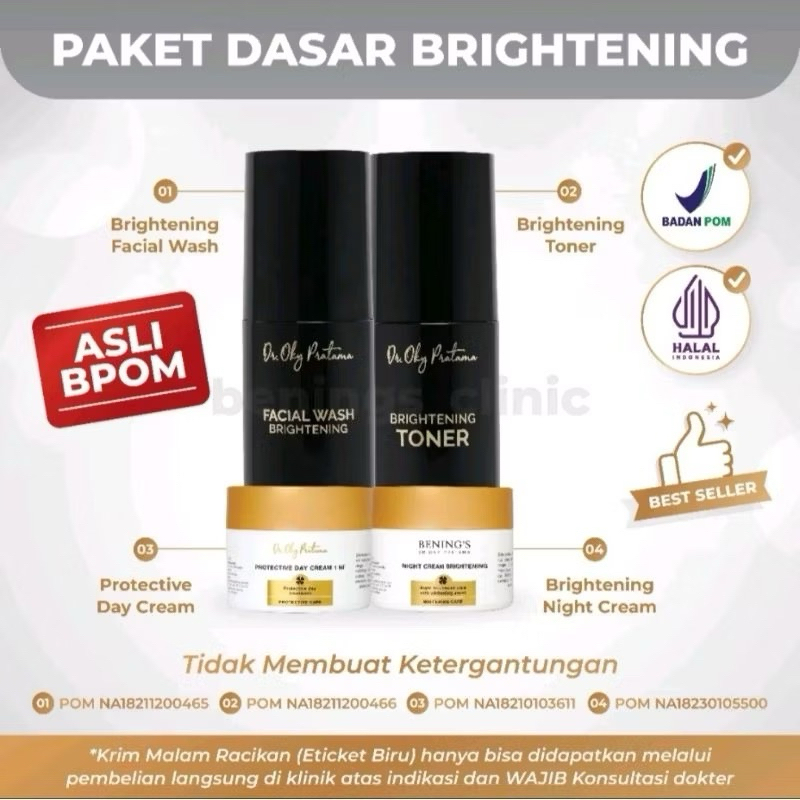 BENING’S BRIGHTENING SKINCARE | MENCERAHKAN WAJAH KUSAM | MEMBUAT GLOWING