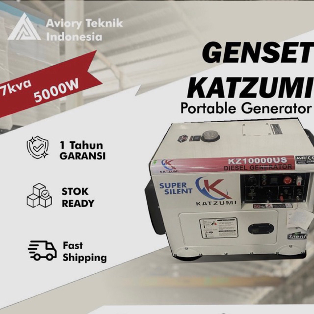 Genset Generator 5000w/7kva Power Generator Silent Portable/Mesin Generator/Genset Listrik