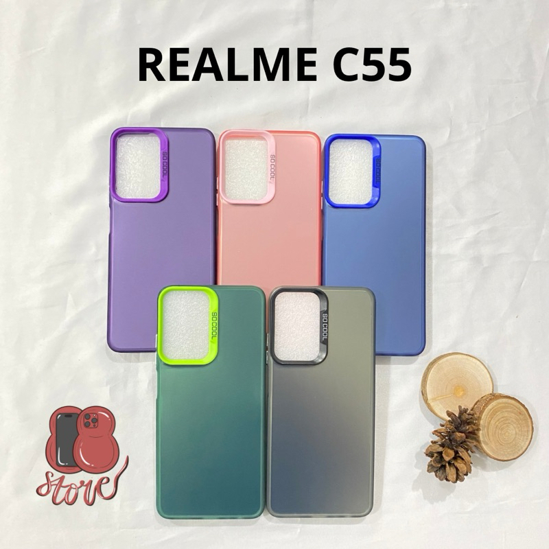 Case Realme C55 IMD SoCool Hybrid Hologram Softcase Glossy