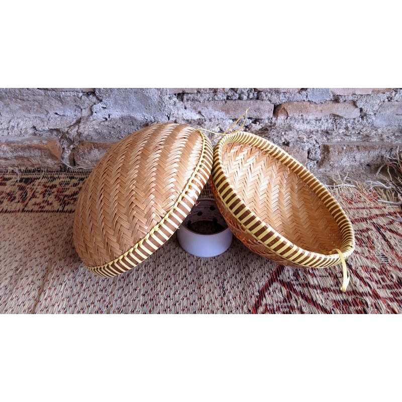 KALO / KERANJANG ANYAMAN BAMBU / KERANJANG RAK BAWANG / SERBA GUNA