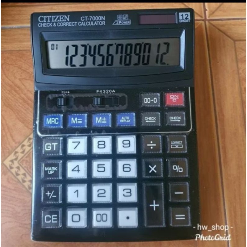 

KALKULATOR CITIZEN CT 700N 12 DIGIT / CALCULATOR CITIZEN CT 7000N CHECK AND CORECT