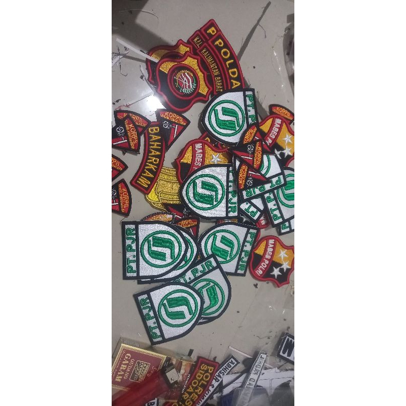 BORDIR TIMBUL dan biasa ATRIBUT PDL/pdl SATPAM CUSTOM REQUEST