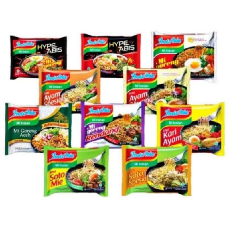 

indomie instansi noodle mie 72gr EX 2025