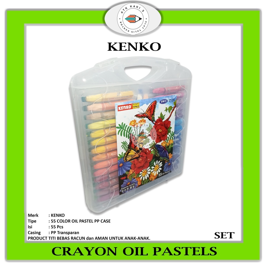 

OIL PASTEL 55 COLOR TI-P-555 KENKO
