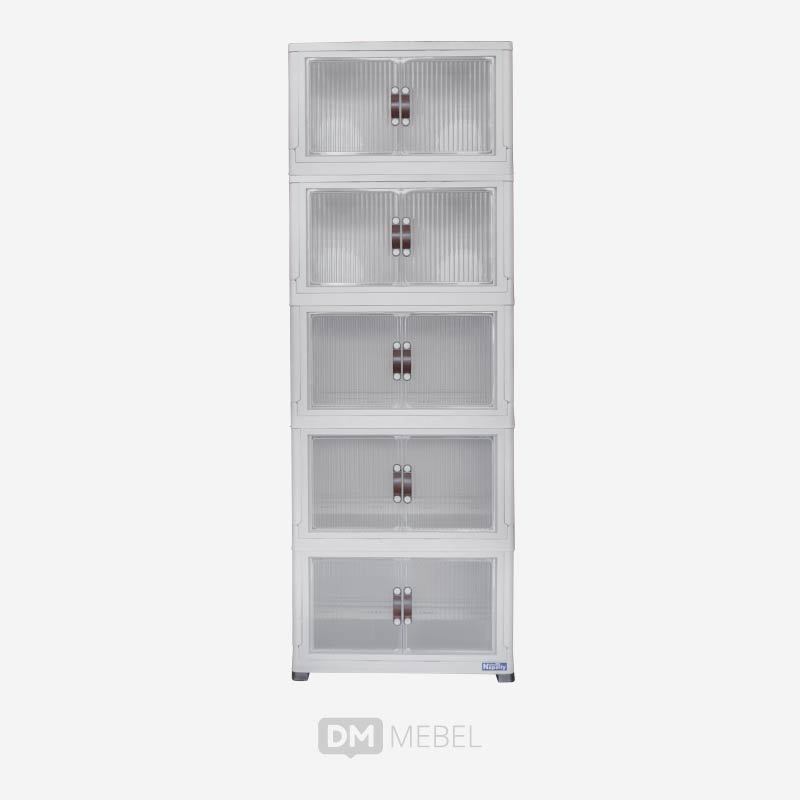 DM Mebel - Cabinet Napolly Susun 5 Polibox 546 / Almari Plastik / Cabinet Storage