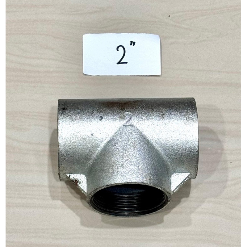 HARGA 1buah) Tee besi galvanis 2” inci tee drat dalam vlock galvaniz 2” inchi reducer tees besi 2inc