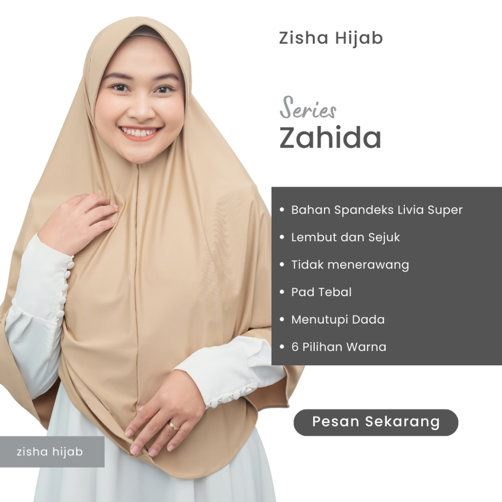 Zahida - Zisha kerudung bergo hijab bergo krudung bergo kudung bergo hijap bergo terbaru jlbab
