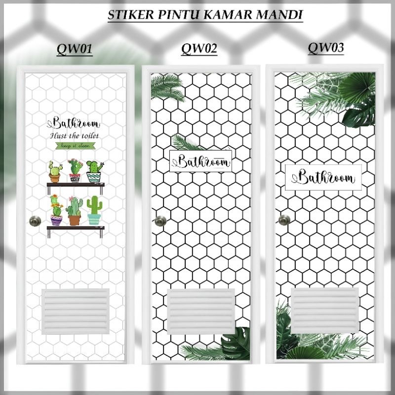 

Stiker pintu kamar mandi