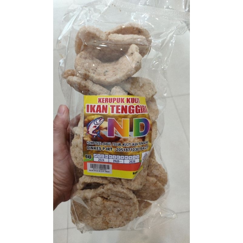 

Kerupuk Kulit Ikan Tenggiri ND 250gr