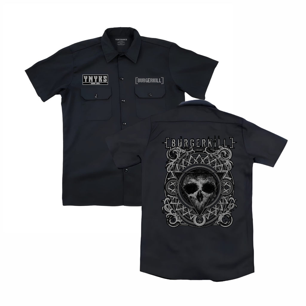 Medium clothing Workshirt Burgerkill kemeja kerja PDH