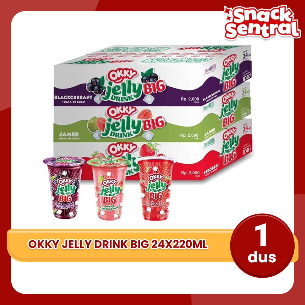 

OKKY JELLY DRINK JUMBO BIG 200 ML 1 DUS ISI 24 PCS