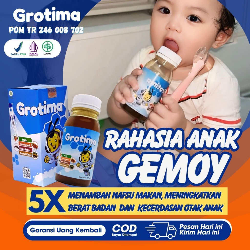 Madu Gemuk Anak Grotima  / Antariksa Madu Murni Plus Albumin Anak Original