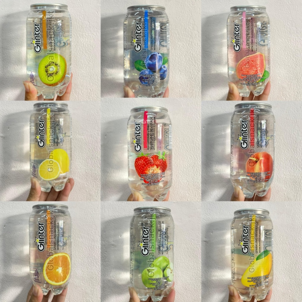 

GLINTER SPARKLING WATER WITH BLUEBERRY / GREEN APPLE /