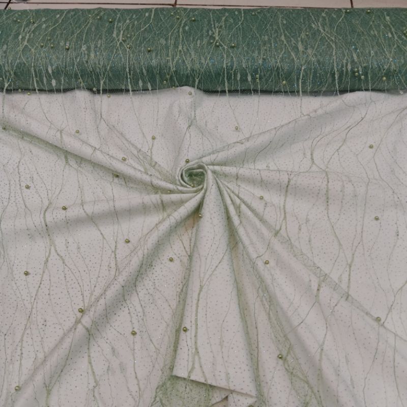 COD BAHAN KAIN TILE GLITER AKAR MUTIARA TILE AKAR GLITER MUTIARA