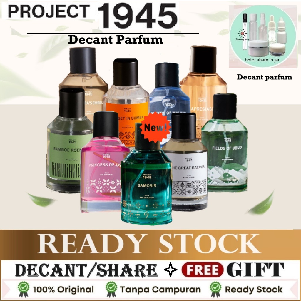 (FREE TESTER) Decant/Share Parfum PROJECT 1945 The Great Batavia Princess of Java Nusantara's Embrac