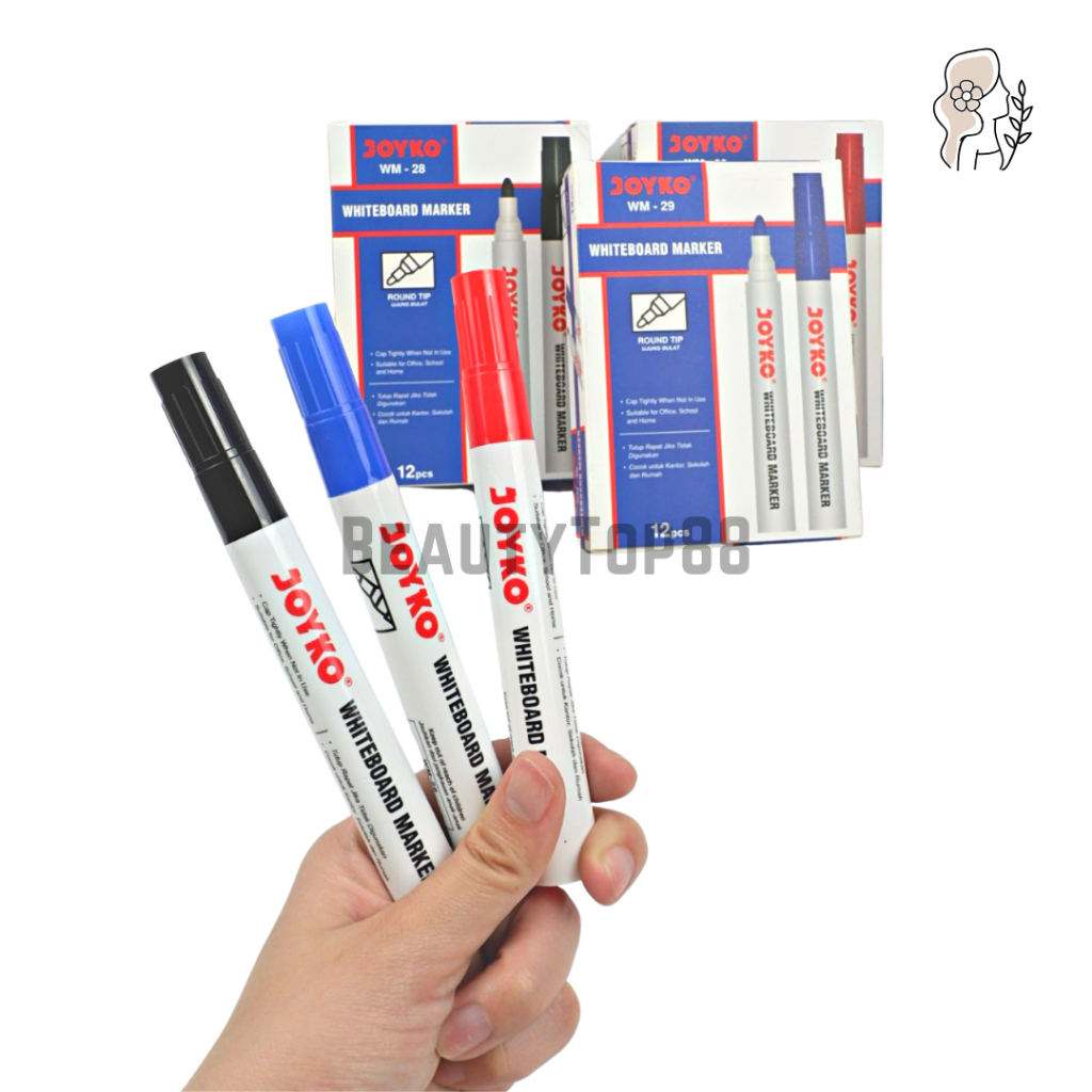 

Joyko Permanent Marker PM-17 PM-18 PM-19 Hitam Biru Merah / Spidol Permanen Tidak Bisa Dihapus [PER PCS]