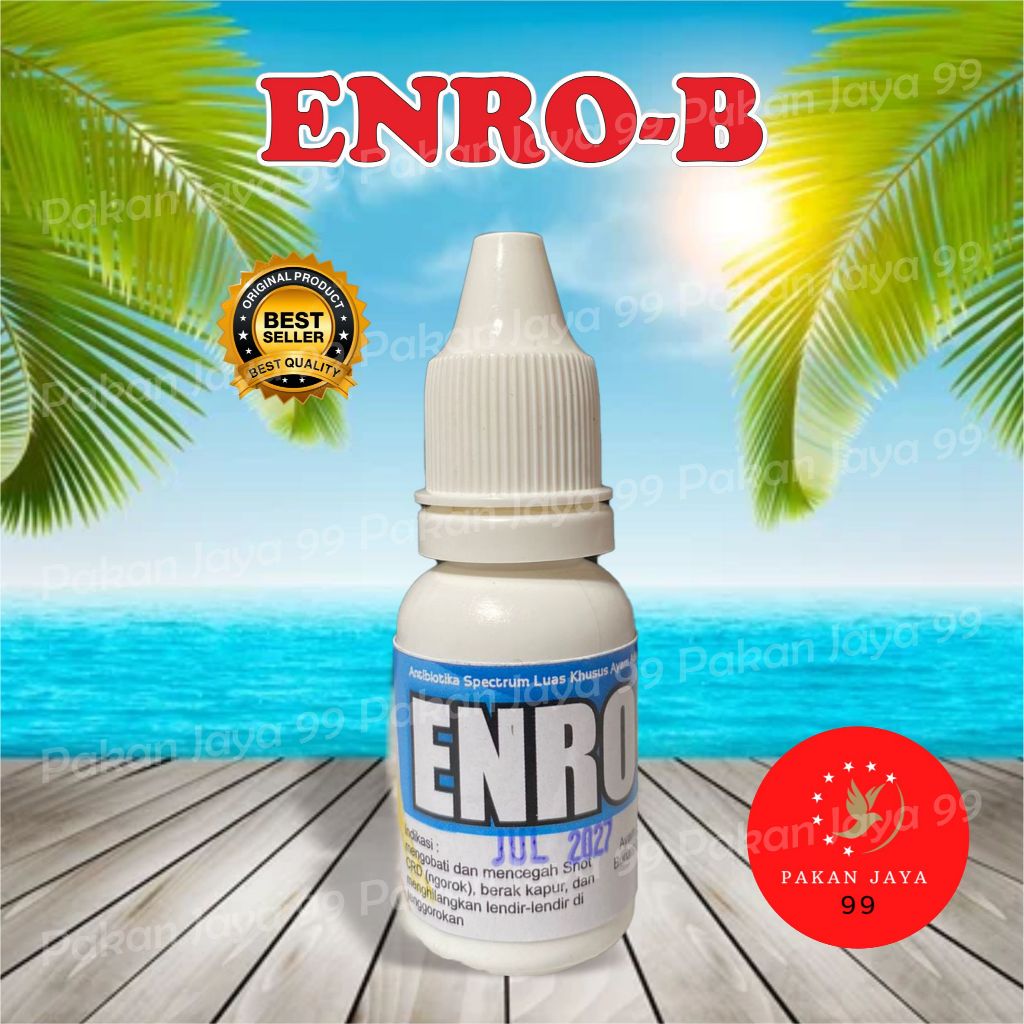 READY ENRO-B ENRO B ENROB DR JATMIKO OBAT ANTIBIOTIK ATASI BURUNG SERAK LENDIR TENGGOROKAN AYAM UNGG