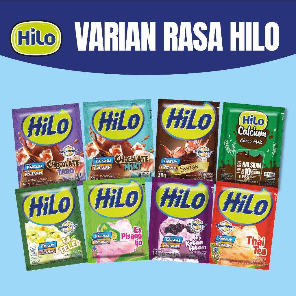 

HiLo Dessert 10 Sachet / 1 Renceng - Minuman Sumber Kalsium - Pilih Rasa di Varian (Tidak Bisa Mix Rasa)