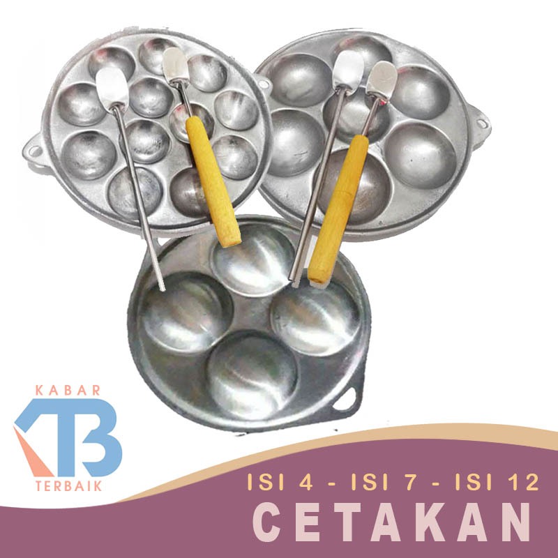 Ready Cetakan baklor lubang 4 | cetakan kue cubit | cetakan kue lumpur