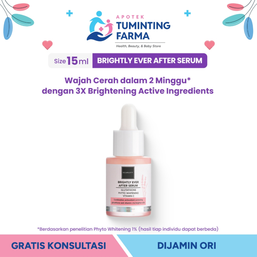 Scarlett Whitening BRIGHTLY Ever After Serum 15ml - MANADO