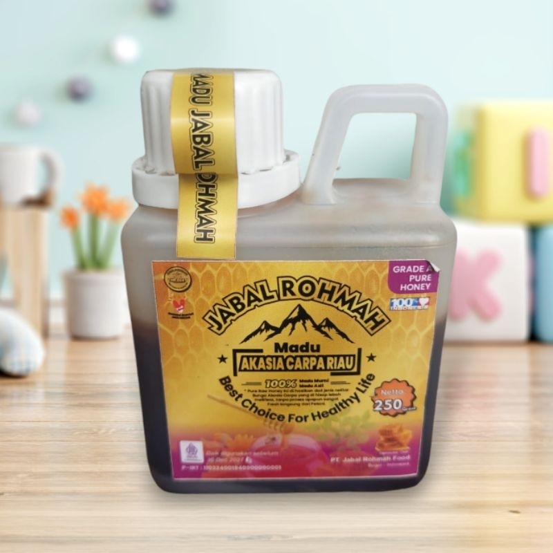 

Madu Akasia Carpa Riau 250gr Jabal Rohmah Asli Murni Grade A 100% Alami Pure Raw Honey