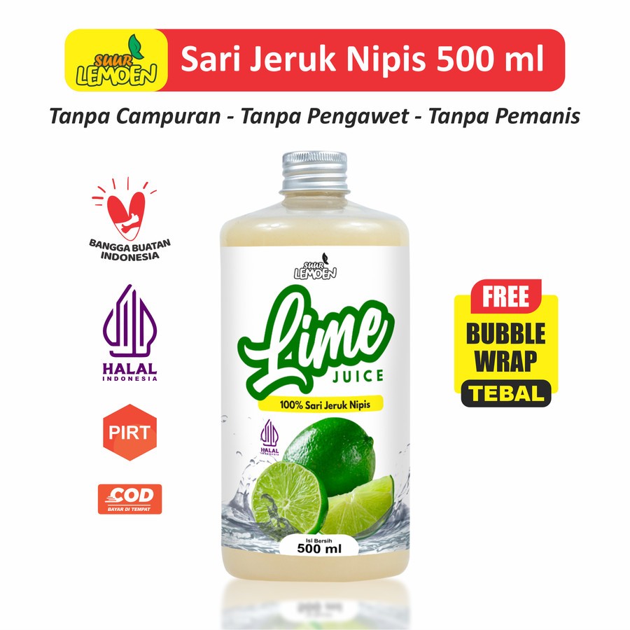 

Sari Jeruk Nipis Murni / Pure Lime Juice 500ml Suur Lemoen