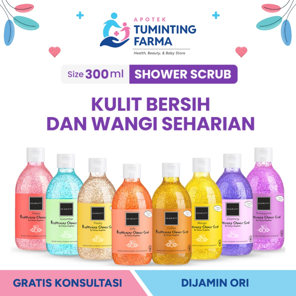 Scarlett Whitening Shower Scrub 300ml - MANADO