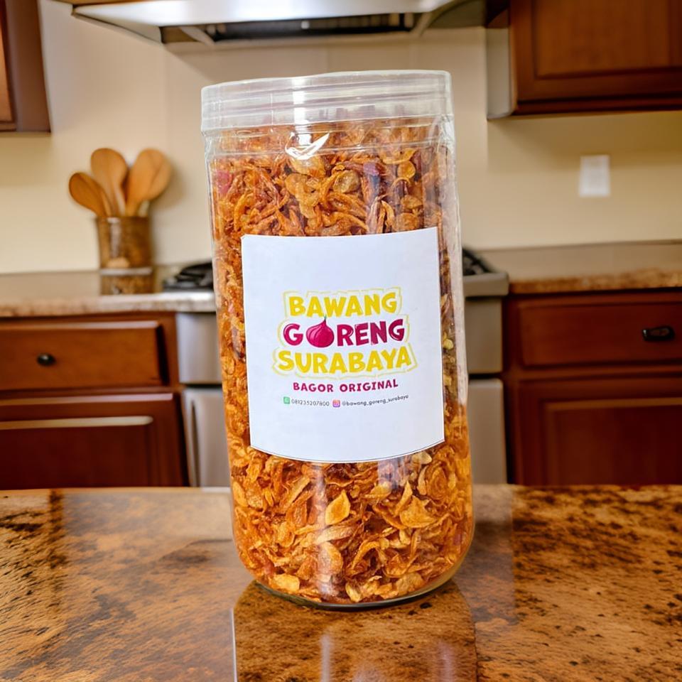 

Bawang Goreng Merah Surabaya Premium Asli Tanpa Tepung (Jumbo Jar 250 g)