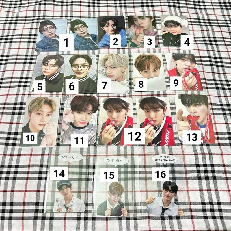 PHOTOCARD PC ZB1 ZEROBASEONE ZHANGHAO ZHANG HAO HANBIN YUJIN RICKY GUNWOOK GYUVIN TAERAE JIWOONG MAT