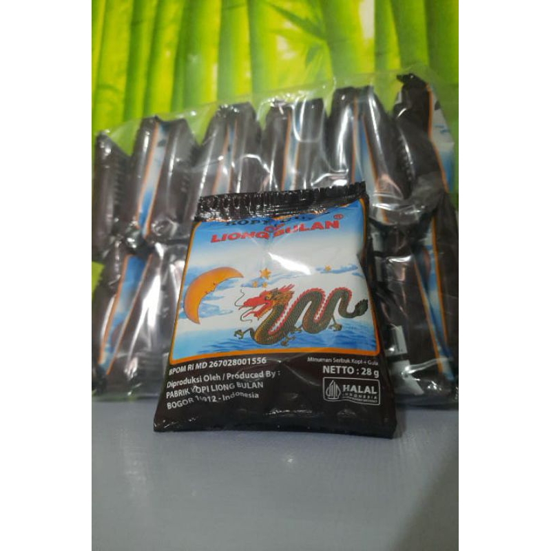 

kopi cap liong Bulan plus gula isi 20 Psc@28 grm