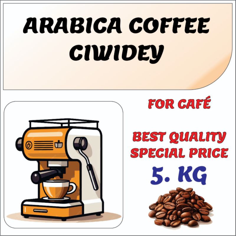 

FULL WASH, ROASTED ARABICA COFFEE BEAN 5. KG