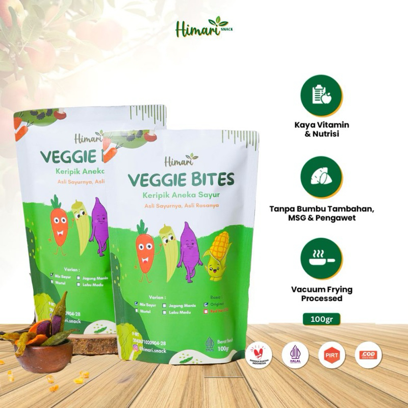 

Himari Keripik Aneka Sayur Kering Mix Veggie Bites 100gr