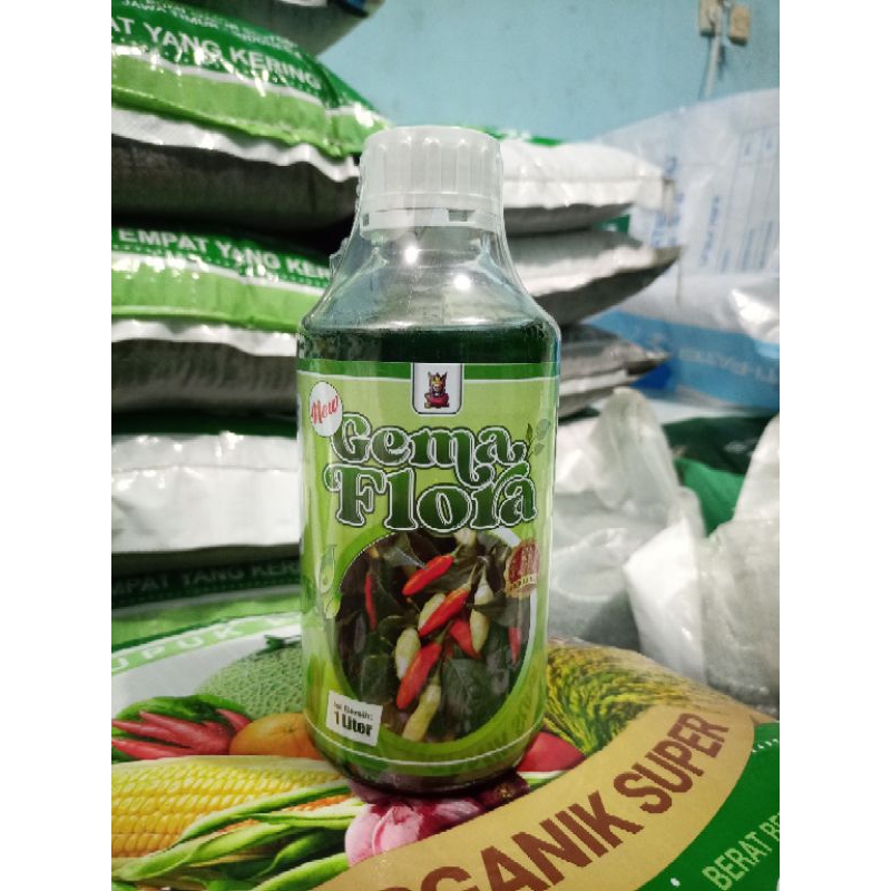 Pupuk Daun New Gema Flora cair, kemasan 1liter